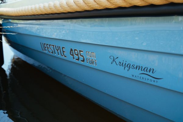 Lifestyle 495 comfort - Logo pastelblauw Krijgsman watersport